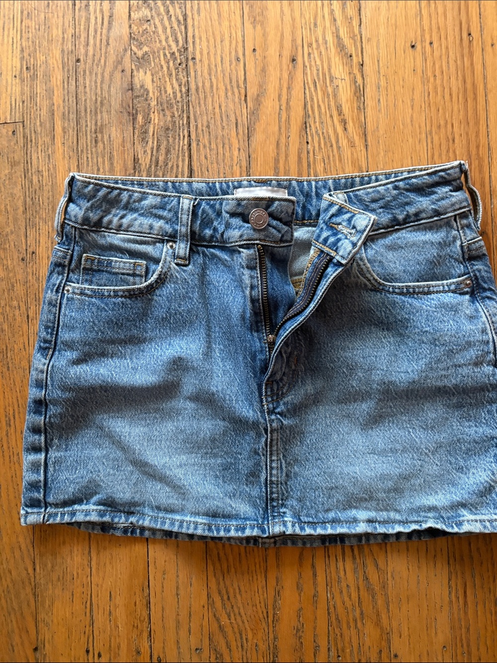 PacSun Blue Denim Mini Skirt